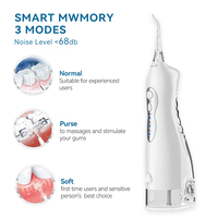 Irygator doustny USB akumulator Flosser irygator wodny rodzinny prezent z podróży przenośny Dental strumień wody pod ciśnieniem zbiornik wody wodoodporny 5 dysza 5